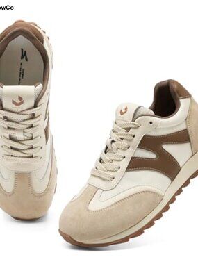 Women's Wide Toe Box Walking Sneakers Breathable Non-Slip Athletic Shoes